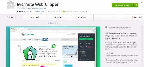 evernote web app chrome