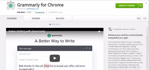 Grammarly for Chrome