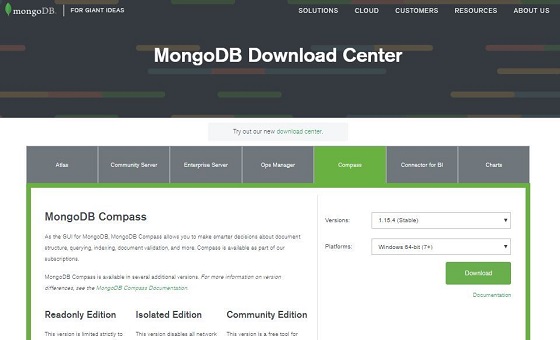 Install Compass GUI for MongoDB