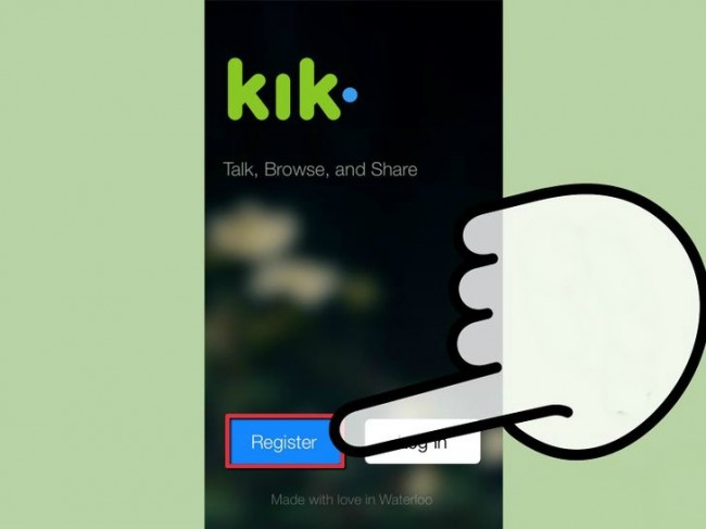 How to login to Kik Messenger on your cellphone.