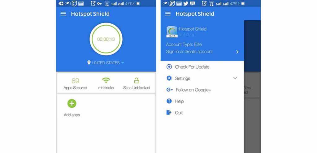 google hotspot shield