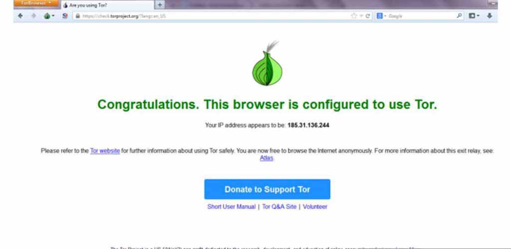 Using the Tor Browser