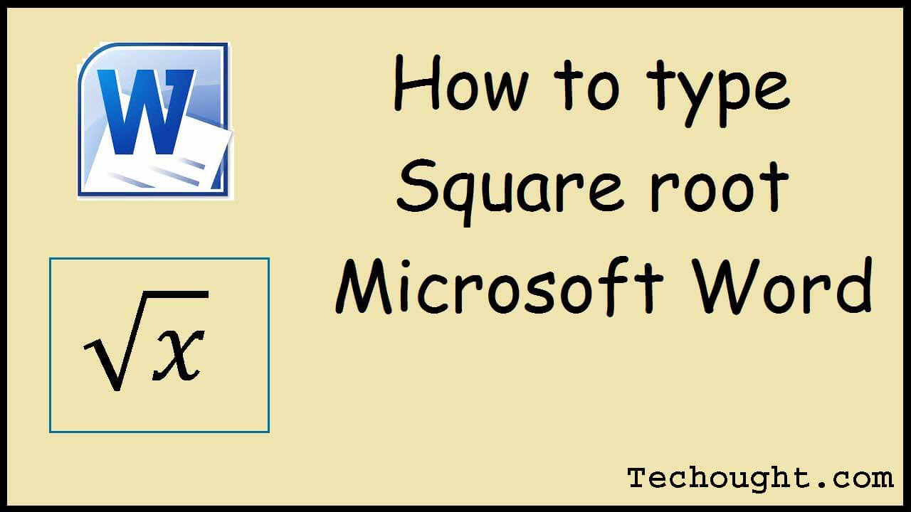 square-root-keyboard-word-come-fare-simbolo-di-radice-quadrata-da