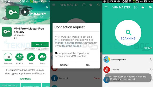 How to eliminate positive internet with a free VPN application