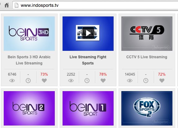 Indosports.tv | Local TV streaming and pay-TV