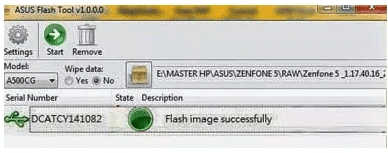 Flash Image Successfully