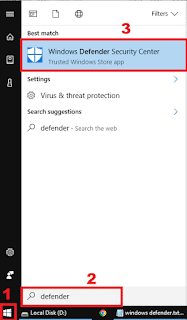 turn windows defender off