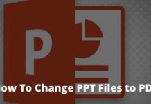 How To Change PPT Files to PDF