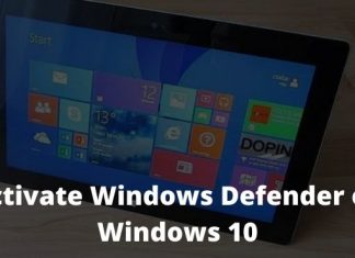 How to Activate Windows Defender on Windows 10