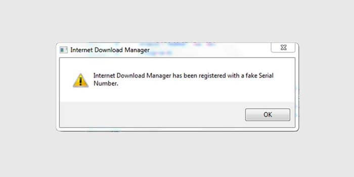 Remove IDM Fake Serial Number