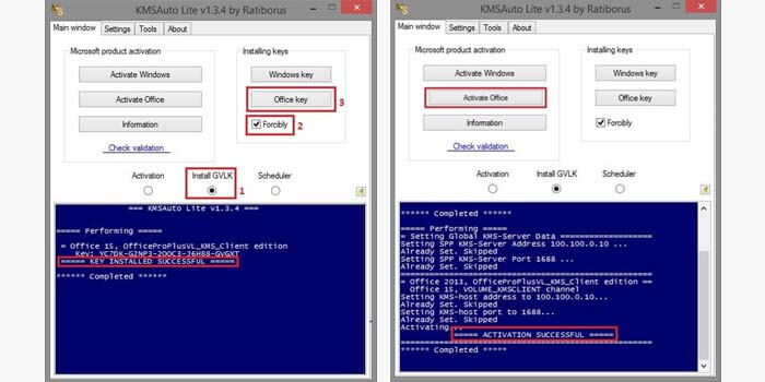 Activate Office 2016 using KMS Auto Lite