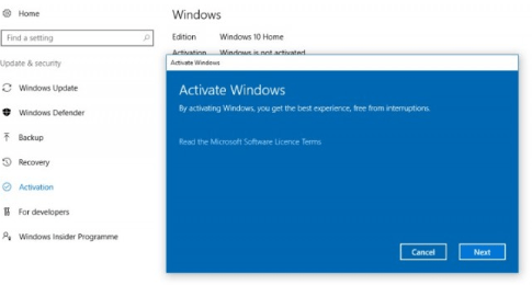 Enter the Product key