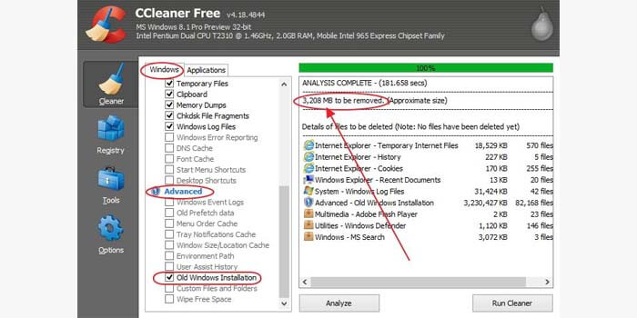 With CCleaner