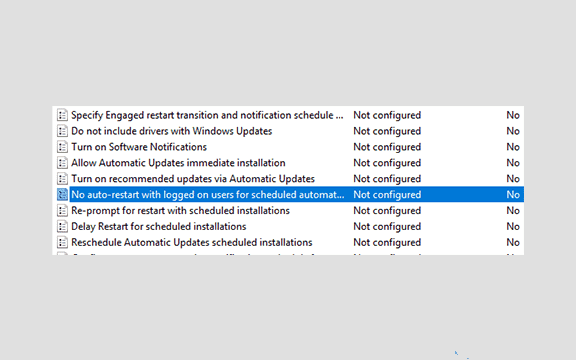 no auto restart