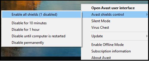 Disable Third-Party Antivirus