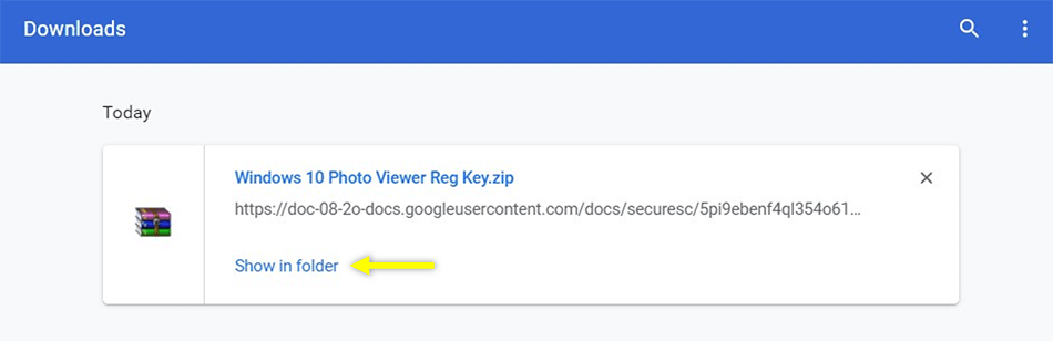 Download the Registry Key