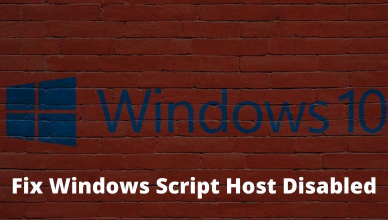 windows script host enable