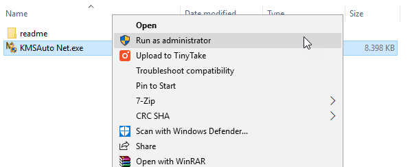 Run As Administrator
