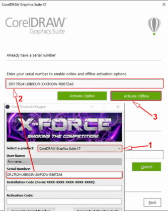 corel draw x7 activation code generator free download
