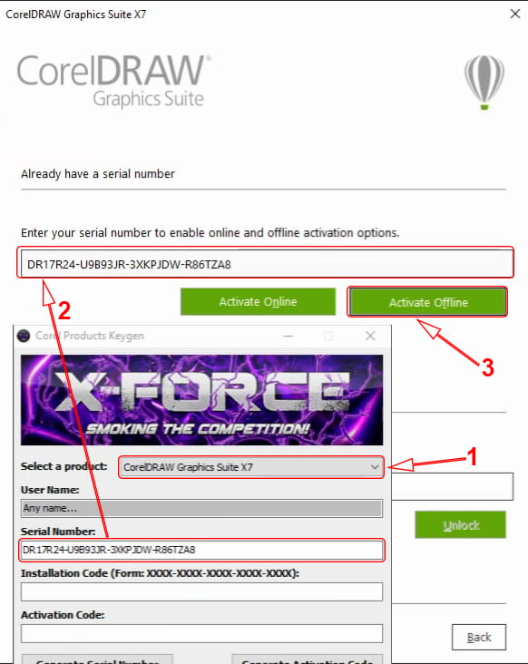 Corel draw x7 key generator only run