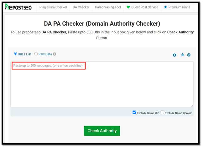 How to measure the domain authority