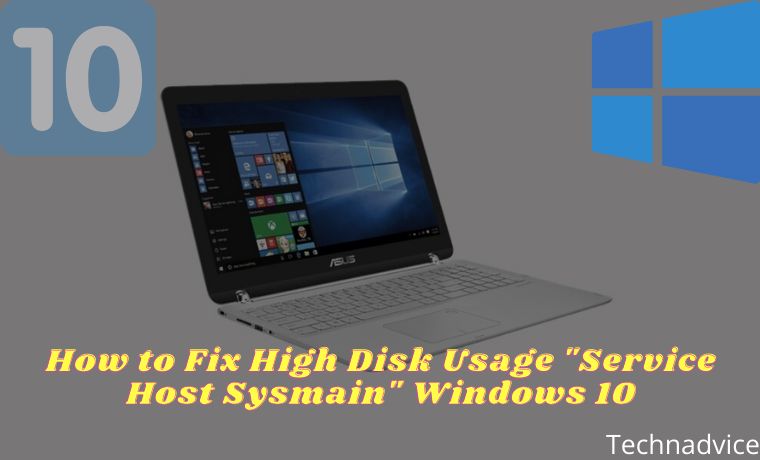 service host sysmain high disk usage