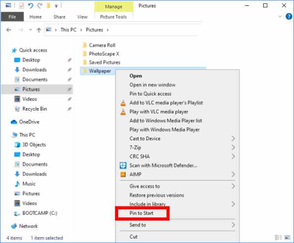Add and remove folders in the Start Menu