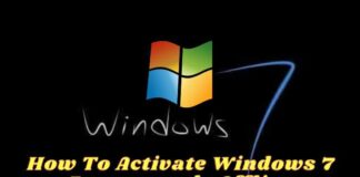 How To Activate Windows 7 Permanently Offline