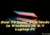 How To Enter Safe Mode In Windows 1087 Laptop PC