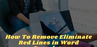 How To Remove Eliminate Red Lines in Word Complete