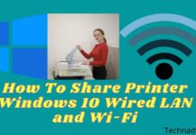 How To Share Printer Windows 10 Wired LAN and Wi-Fi