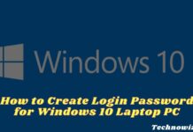 How to Create Login Password for Windows 10 Laptop PC