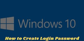 How to Create Login Password for Windows 10 Laptop PC