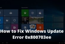 How to Fix Windows Update Error 0x800703ee