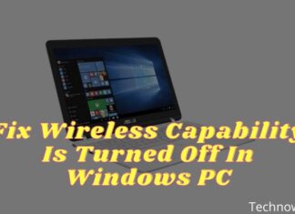 How to Fix Wireless Capability Is Turned Off In Windows PC