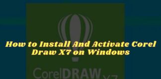 How to Install And Activate Corel Draw X7 on Windows