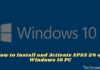 How to Install and Activate SPSS 24 on Windows 10 PC