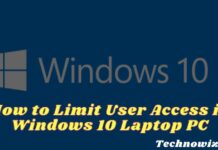How to Limit User Access in Windows 10 Laptop PC