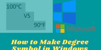 How to Make Degree Symbol in Windows Microsoft Word