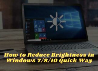 How to Reduce Brightness in Windows 7810 Quick Way