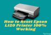 How to Reset Epson L120 Printer 100% Working