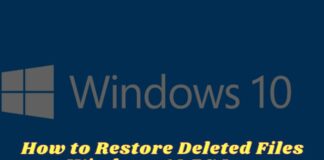 How to Restore Deleted Files on Windows 10 PC Laptop
