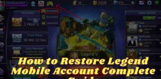 How to Restore Legend Mobile Account Complete Guide