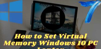 How to Set Virtual Memory Windows 10 PC Laptop