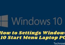 How to Settings Windows 10 Start Menu Laptop PC