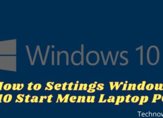 How to Settings Windows 10 Start Menu Laptop PC