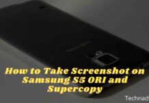 How to Take Screenshot on Samsung S5 ORI and Supercopy