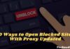10 Ways to Open Blocked Sites With Proxy Updated