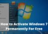 How to Activate Windows 7 Permanently For Free
