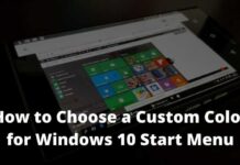 How to Choose a Custom Color for Windows 10 Start Menu